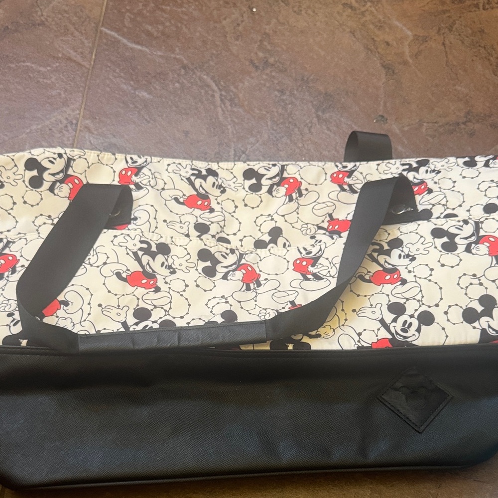 Disney Mickey Mouse Black and Cream Tote Bag